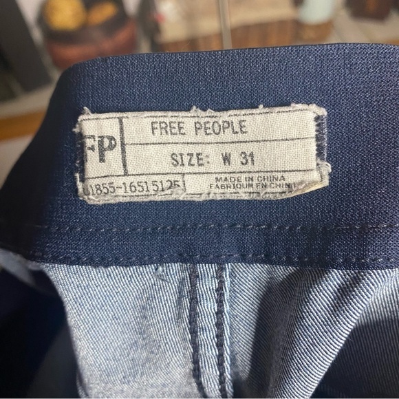 Free People Pull On Jeggings Dark Wash Size 31 - Picture 5 of 5